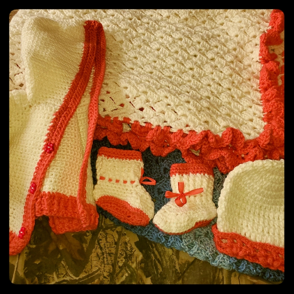 Baby girl handmade set